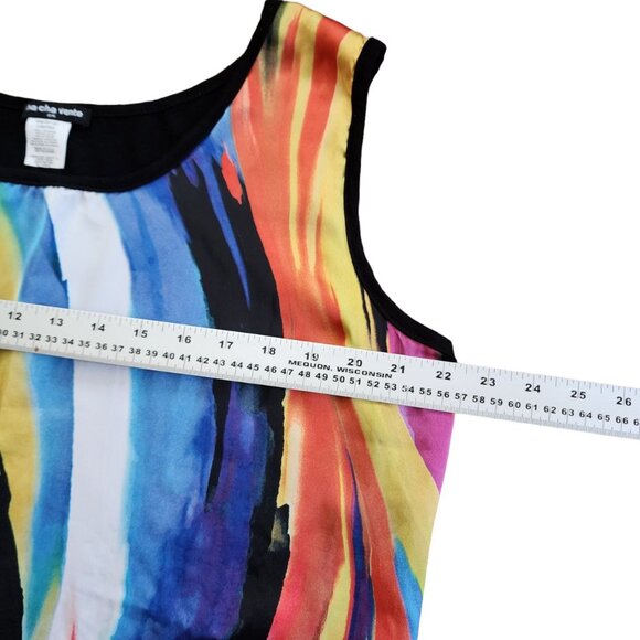 Cha Cha Vente Tank Top Women's Size 2X Colorful Sleeveless Blouse - Picture 6 of 11
